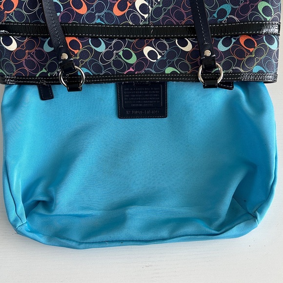 EUC COACH Chelsea Heritage Stripe Signature Tote Bag - Picture 14 of 16